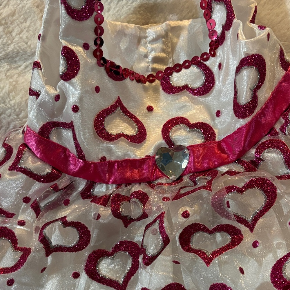 Build-A-Bear Red and White Heart Dress Set - Picture 7 of 8